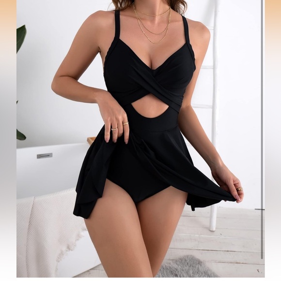 B2prity Black Women's Swimdress 18W/0195 - Picture 3 of 3